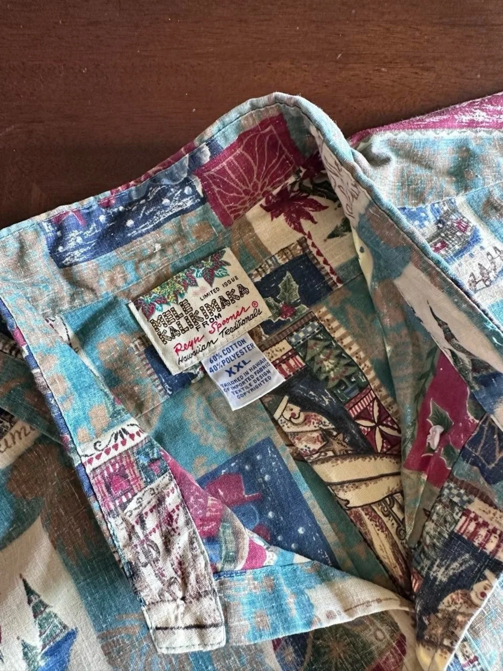 Vintage Reyn Spooner Mele Kalikimaka Christmas Hawaiian Shirt Men’s Size 2XL